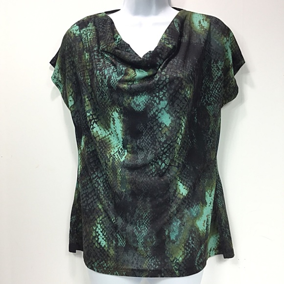 Kenneth Cole Tops - KENNETH COLE REPTILE PRINT TOP